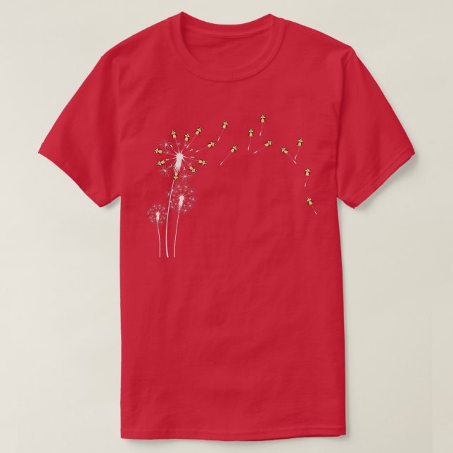 Camiseta Planta de flores de animales - Dandelion Guinea Pi (Diseño del anverso)