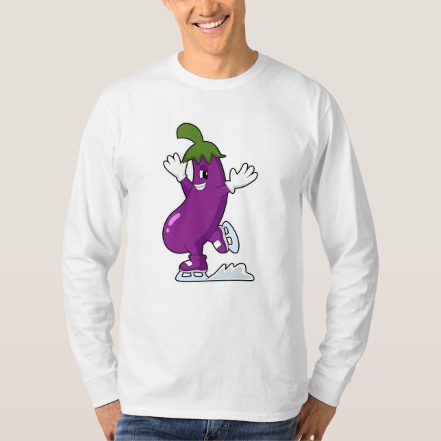 Camiseta Planta de huevos para patinar sobre hielo con pati (Anverso)
