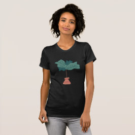 Camiseta Planta de interior de hoja de higuera dibujada a m