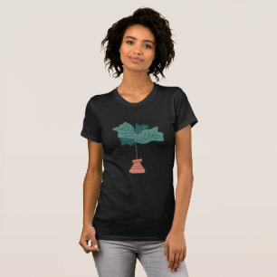 Camiseta Planta de interior de hoja de higuera dibujada a m