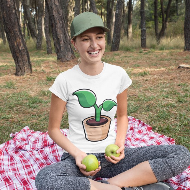 Camiseta Planta de Interior de Hoja Verde (Subido por el creador)