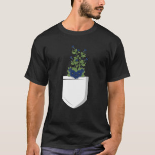 Camiseta Planta de jardinería de flores botánicas retro