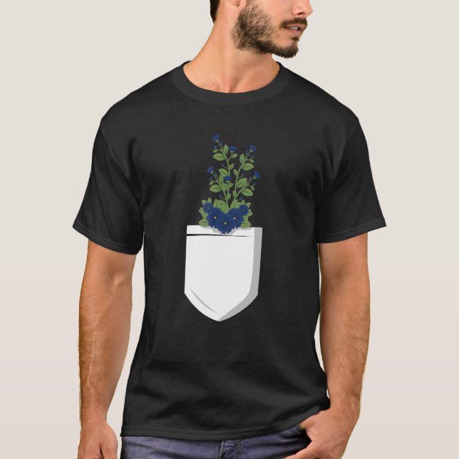 Camiseta Planta de jardinería de flores botánicas retro (Anverso)