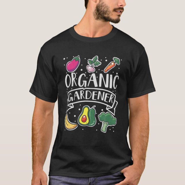Camiseta Planta de jardinería orgánica Lover Plantas Vegeta (Anverso)