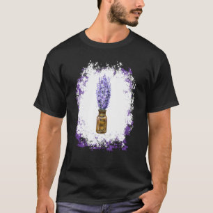 Camiseta Planta de lavanda hierba flor morada jardinería mu