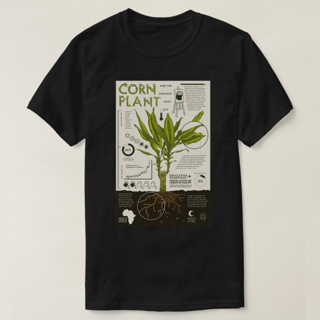 Camiseta Planta de maíz (Diseño del anverso)