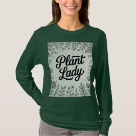 Camiseta Planta de marco botánico verde Lady T-Shirt