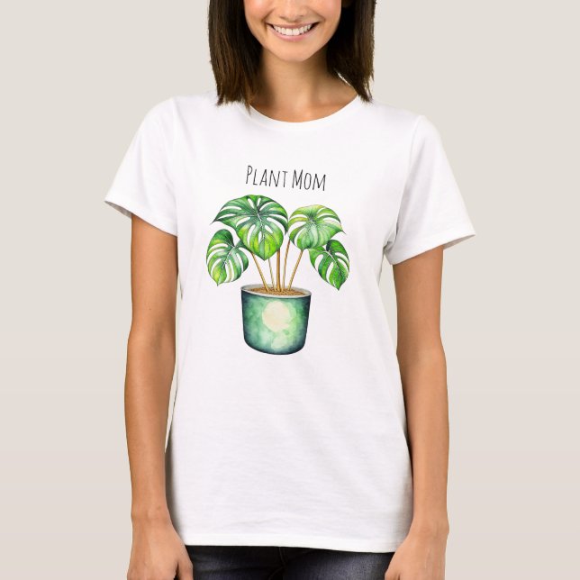 Camiseta Planta de Monstera | Plantar a mamá (Anverso)