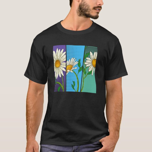 Camiseta Planta de Naturaleza Jardín Botánico Flor Pop Dais (Anverso)