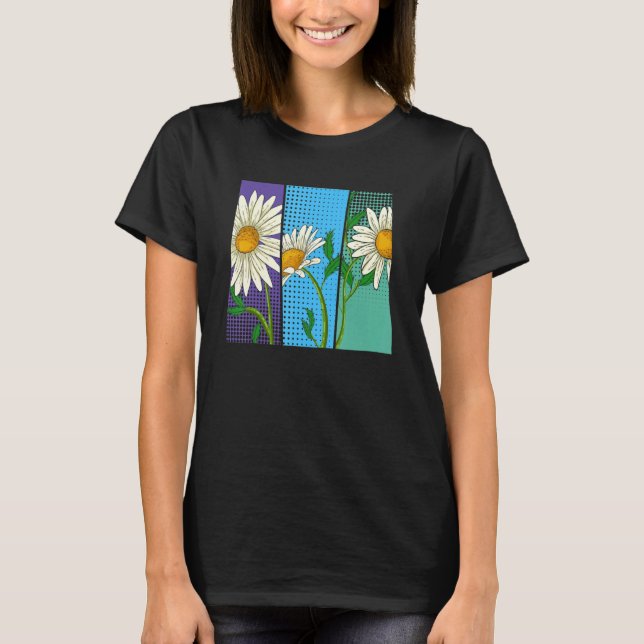 Camiseta Planta de Naturaleza Jardín Botánico Flor Pop Dais (Anverso)