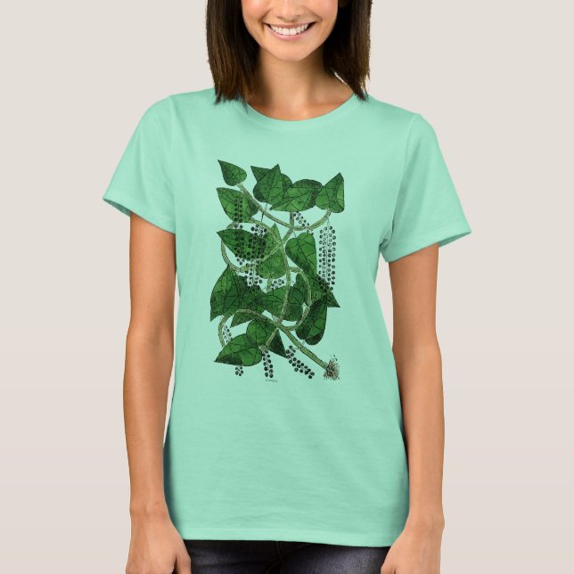 Camiseta Planta de Pepper Negra, 1578 (Anverso)