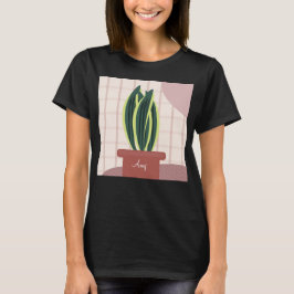 Camiseta Planta de serpiente en maceta linda nombre persona