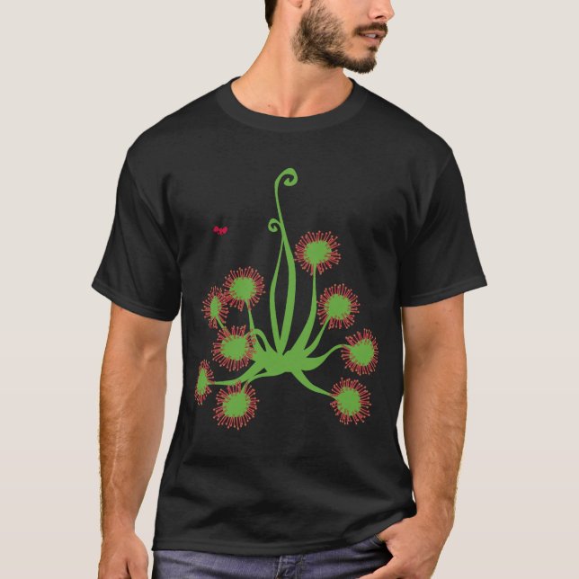 Camiseta Planta de Sundew carnívora (Anverso)