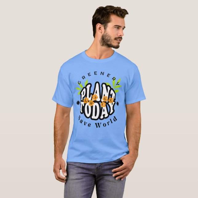 Camiseta Planta de vegetación hoy (Anverso completo)