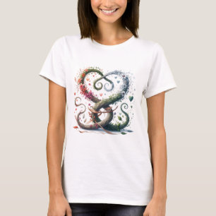Camiseta Planta en forma de corazón: Cuatro estaciones de a