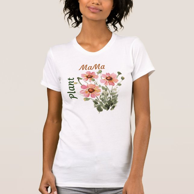 Camiseta Planta floral Ma - Regalo de mamá de planta (Anverso)