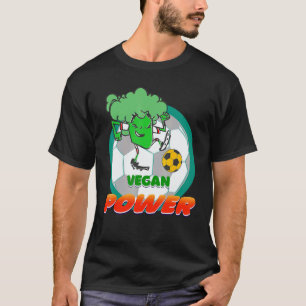 Camiseta Planta Fútbol Vegetariano Brócoli Vegano Poder Pie