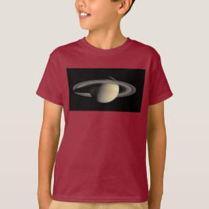 Camiseta Planta gigante de gas Saturno iluminado por Cassin