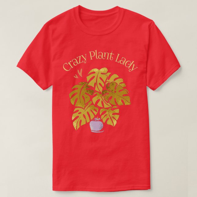 Camiseta Planta loca Lady Gardener Planta de Jardinería Lov (Diseño del anverso)