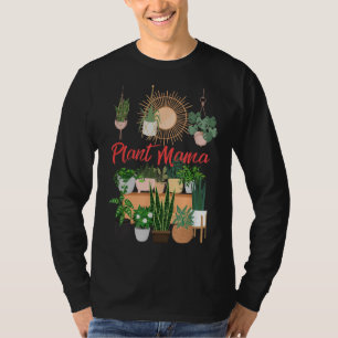 Camiseta Planta Mamá Loca Planta Mamá Flor Interior Flor
