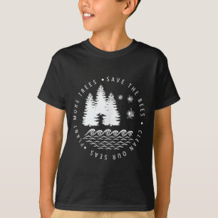 Camiseta Planta más árboles salva a las abejas limpia los m