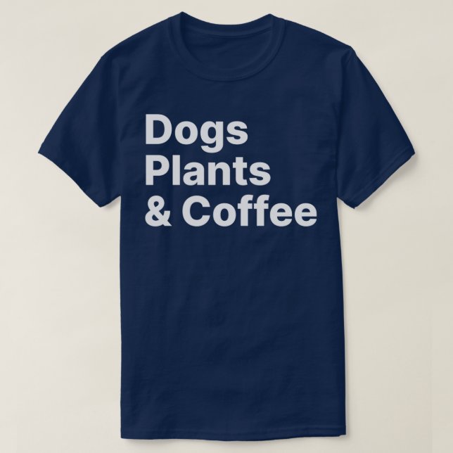 Camiseta Planta Perros Planta de Café Perro Perro Mamá Coff (Diseño del anverso)