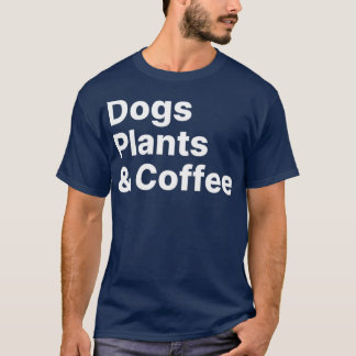 Camiseta Planta Perros Planta de Café Perro Perro Mamá Coff
