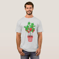 Planta suburbana del Granjero-Tomate que crece en