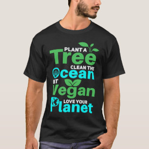 Camiseta planta un árbol come vegano Cambio Climático día d