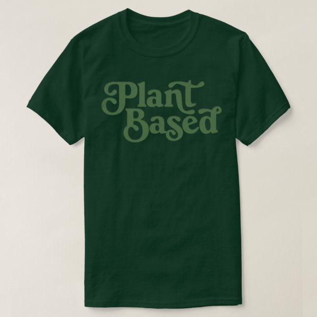 Camiseta Planta Vegan Basada En Planta 2 Diseño Original (Diseño del anverso)