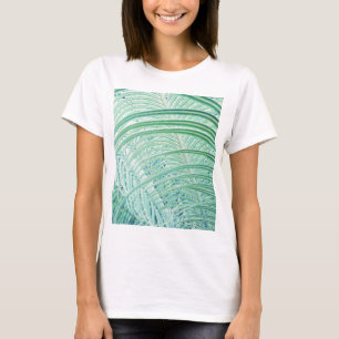 Camiseta Planta Verde Suave Hoja de Palma