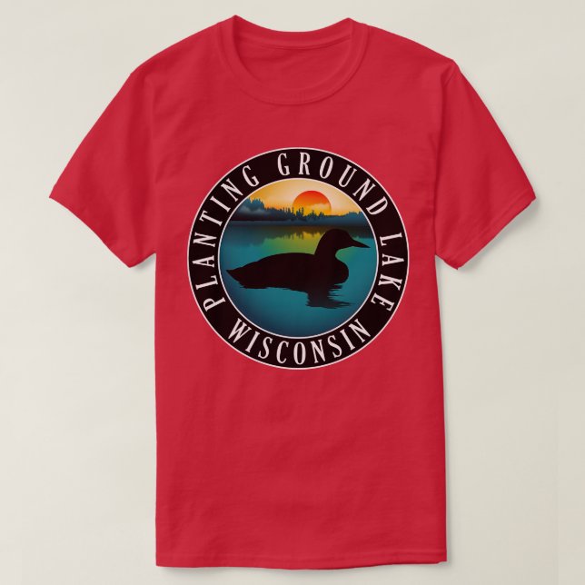Camiseta Plantación del lago Wisconsin Loon (Diseño del anverso)