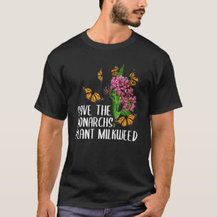 Camiseta Plantación femenina de monarca mariposa masculina