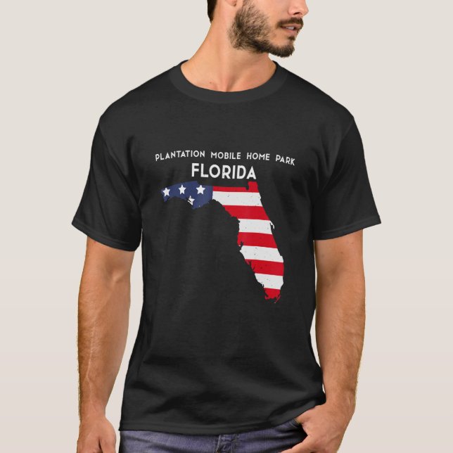 Camiseta Plantación Mobile Home Park Florida Estados Unidos (Anverso)