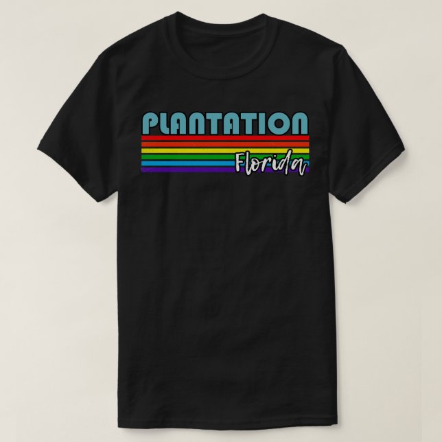 Camiseta Plantación Orgullo de Florida Plantación Regalo LG (Diseño del anverso)