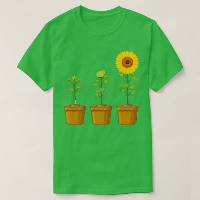 Camiseta plantaciones de girasoles en crecimiento Lovers (Diseño del anverso)