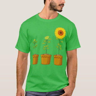 Camiseta plantaciones de girasoles en crecimiento Lovers