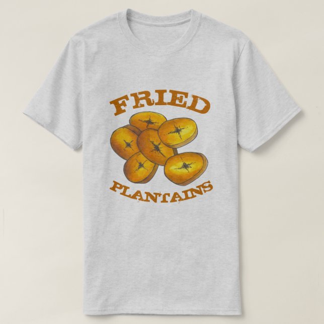 Camiseta Plantaciones Fritas Bananas Cocina jamaiquina Cari (Diseño del anverso)