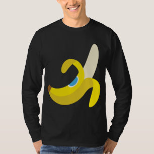 Camiseta Plantain de plátano Cute fruta fresca madura pelad
