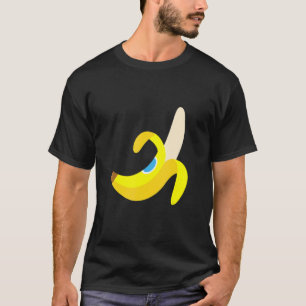 Camiseta Plantain de plátano Cute fruta fresca madura pelad