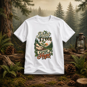 Camiseta Plantar árboles crece esperanza cita de la natural