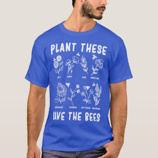 Camiseta Plantar Esto Salva Las Abejas Plantas Regalo De Ab