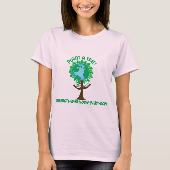 Camiseta Plantar un árbol (Anverso)