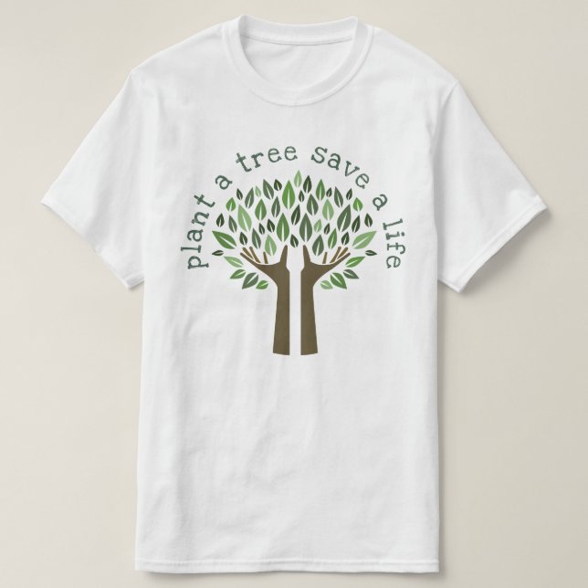 Camiseta Plantar un árbol (Diseño del anverso)