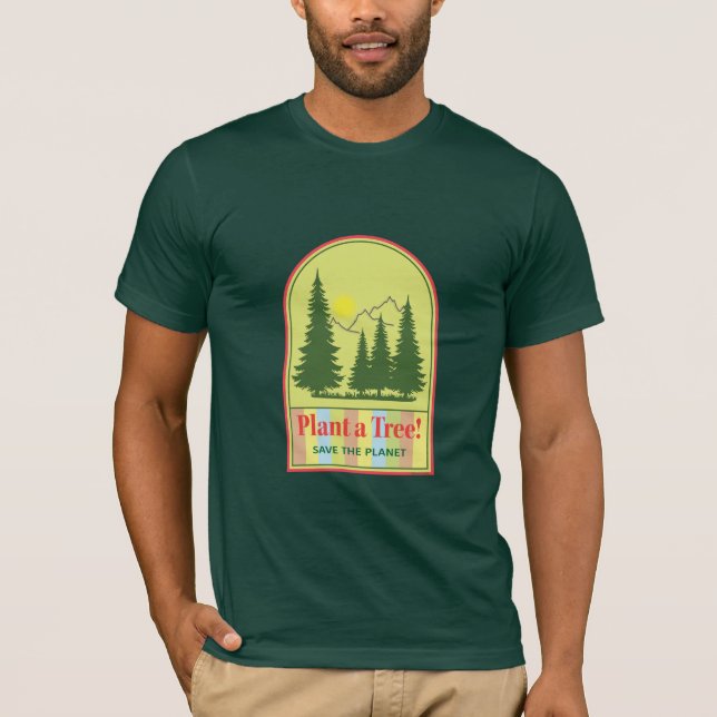 Camiseta Plantar un árbol, salvar el planeta Guay Earth Day (Anverso)