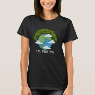 Camiseta Plantas Árboles Árboles Protección ambiental Tierr