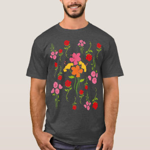 Camiseta Plantas Botánicas Flores Silvestres Flores Natural