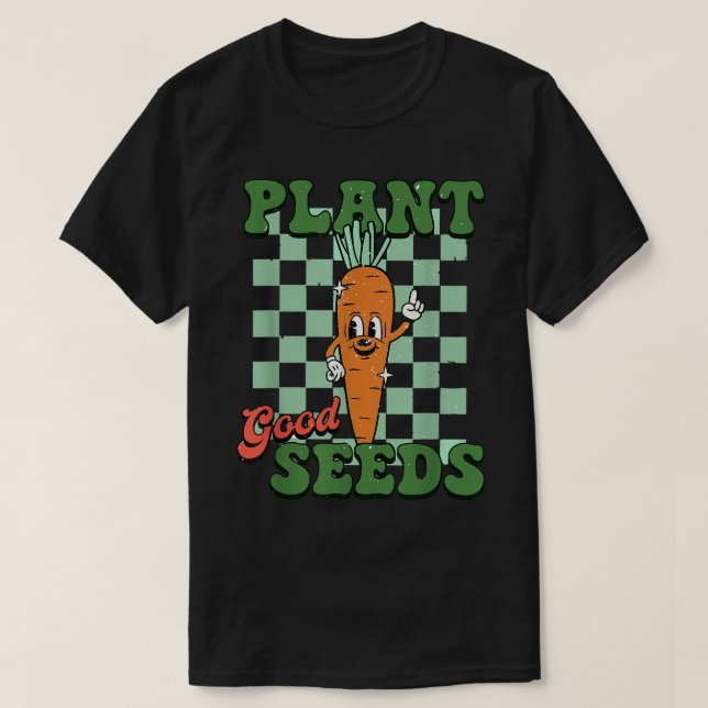 Camiseta Plantas Buenas Semillas Vegetales Día Mundial de l (Diseño del anverso)