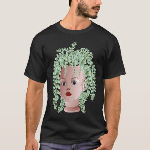 Camiseta Plantas creativas florecen macetas de cabeza de mu
