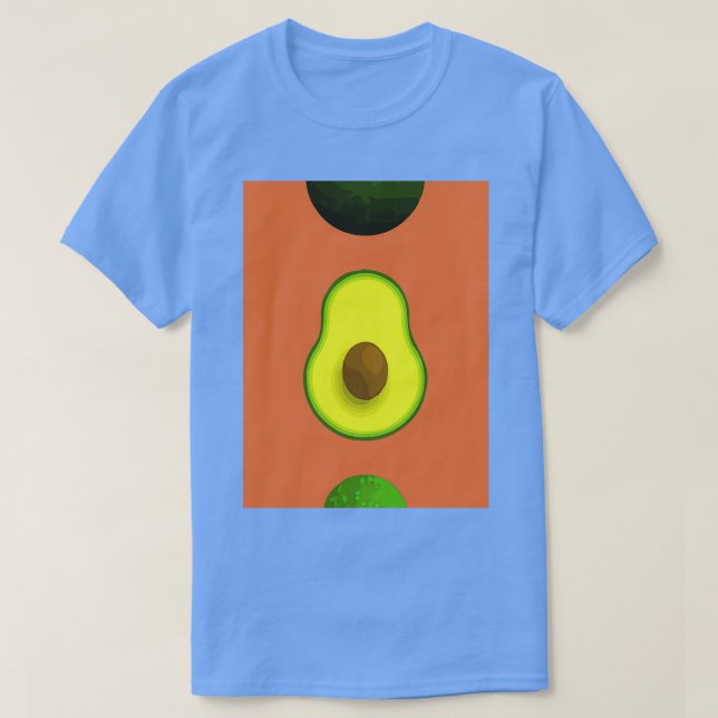 Camiseta Plantas de aguacate tropical creativo (Diseño del anverso)